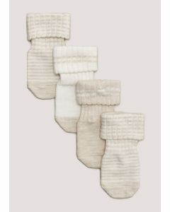 4 Pack Tonal Baby Socks