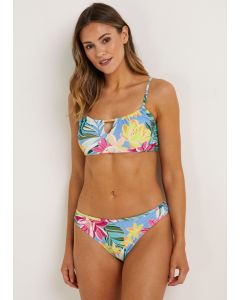 Multicoloured Tropical Floral Bikini Bottoms