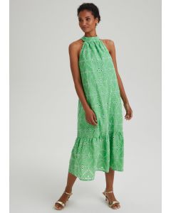 Et Vous Green Schiffli High Apex Dress