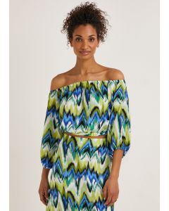 Multicoloured Zigzag Co-Ord Top