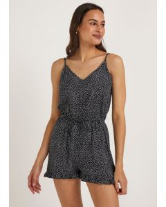 Black & White Spot Cami Playsuit