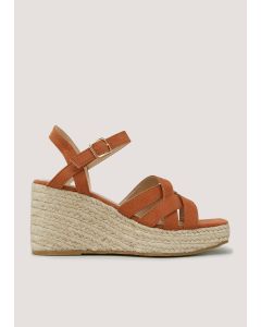 Rust Multi Strap Wedges