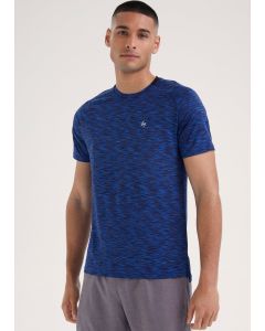 Souluxe Cobalt Blue Space Dye Sports T-Shirt