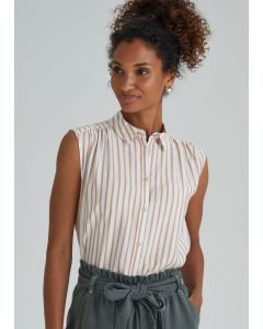 Stone Stripe Sleeveless Shirt