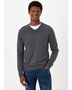 Black Soft Touch V-Neck Jumper-m