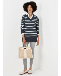 Navy Stripe Soft Touch Jumper