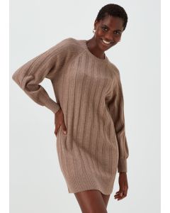 Ribbed Jumper Dress-top