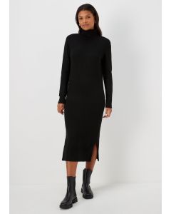 Roll Neck Knitted Dress-top