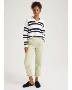 Khaki Relaxed Fit Utility Trousers