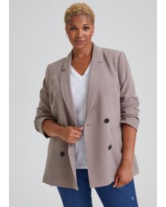 Papaya Curve Stone Blazer