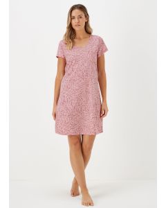 Pink Print Pocket Nightie