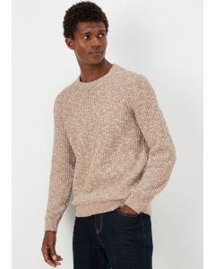 Ecru Slub Crewneck Jumper