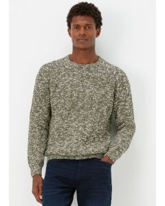 Khaki Slub Crewneck Jumper