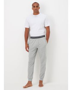 Grey Jacquard Waistband Joggers