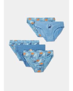 Boys 5 Pack Dinosaur Briefs