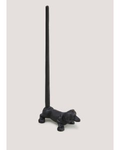 Sausage Dog Toilet Roll Holder-Black-One Size