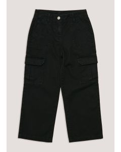 Girls Straight Fit Cargo Trousers (4-15yrs)