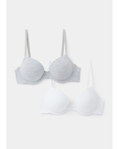 2 Pack Cotton Rich T-Shirt Bras