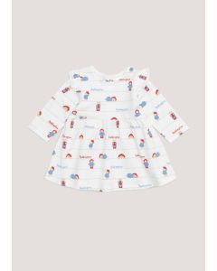 Baby White Paddington Bear Dress (Newborn-12mths)