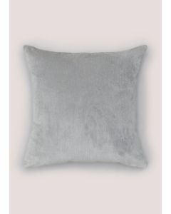 Soft Velour Cushion (43cm x 43cm)-Grey-One Size