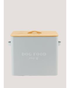 Dog Food Tin & Scoop (23cm x 26cm x 23cm)