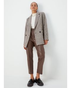 Brown Check Blazer