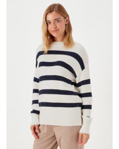 Coral Stripe Jumper-top