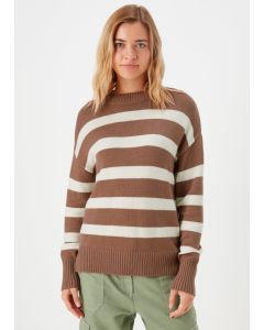 Coral Stripe Jumper-w-t