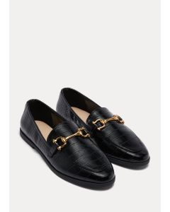 Black Snaffle Loafers