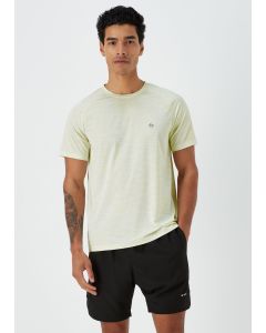 Souluxe White Linear Stripe Sports T-Shirt