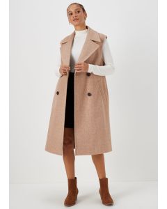 Sleeveless Coat-w