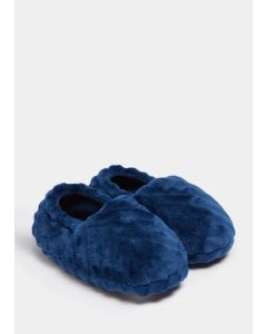 Boys Navy A-Line Slippers (Younger 4-12)