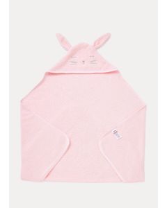 Pink Bunny Hooded Baby Towel