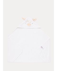 White Giraffe Hooded Baby Towel