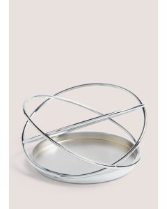 Silver Swirl Candle Holder (20cm)