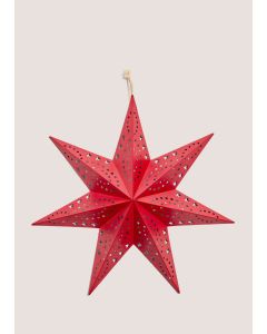 Red Hanging Star (20cm x 40cm x 40cm)