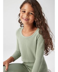 Girls Seamless Long Sleeve Top (Small-Large)