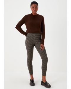 Brown Dogtooth Leggings