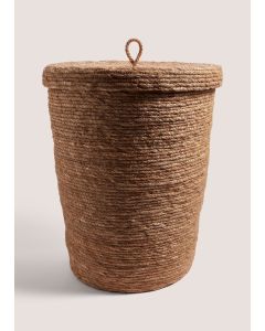 Natural Grass Round Storage Basket (40cm x 40cm x 50cm)