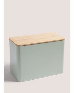 Pastel Bread Bin (23cm x 32cm x 17.5cm)-Green