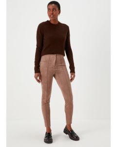 Faux Suede Skinny Trousers