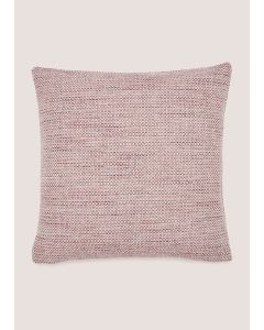 Pink Chunky Woven Cushion (43cm x 43cm)