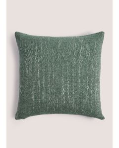 Green Marl Chenille Cushion (43cm x 43cm)