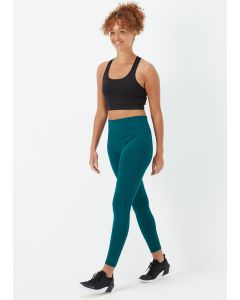 Souluxe Dark Green Mesh Panel Sports Leggings