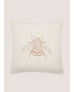 Cream & Beige Bee Cushion (43cm x 43cm)