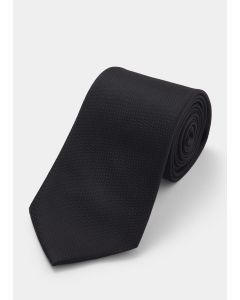 Taylor & Wright Black Plain Skinny Tie