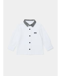 Boys White Nyc Collar Shirt (9Mths-6Yrs)