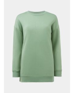 Green Longline Sweatshirt