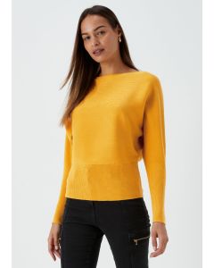 Et Vous Mustard Batwing Jumper