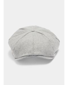 Grey Baker Boy Cap